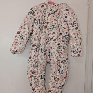 Floral Baby Snowsuit
